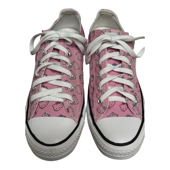 Converse Hello Kitty x Chuck Taylor All Star Ox 'Pink Kitty Pattern Low Tops 9.5 - Picture 7 of 15